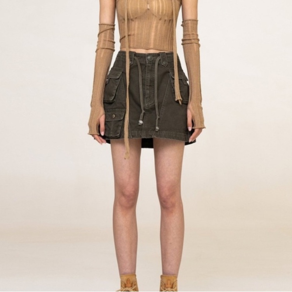 SMFK Army Stray Mini Skirt